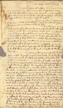 Abigail Adams letter to John Adams - November 12, 1775