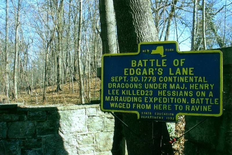 Site of the Battle of Edgar's Lane, Hastings-on-Hudson, New York