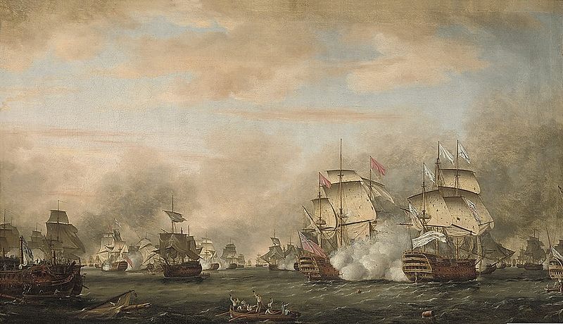 Battle of the Saintes by Thomas Whitcombe, 1783