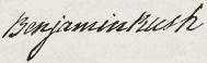 Benjamin Rush Signature