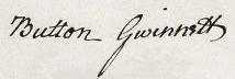 Button Gwinnett Signature