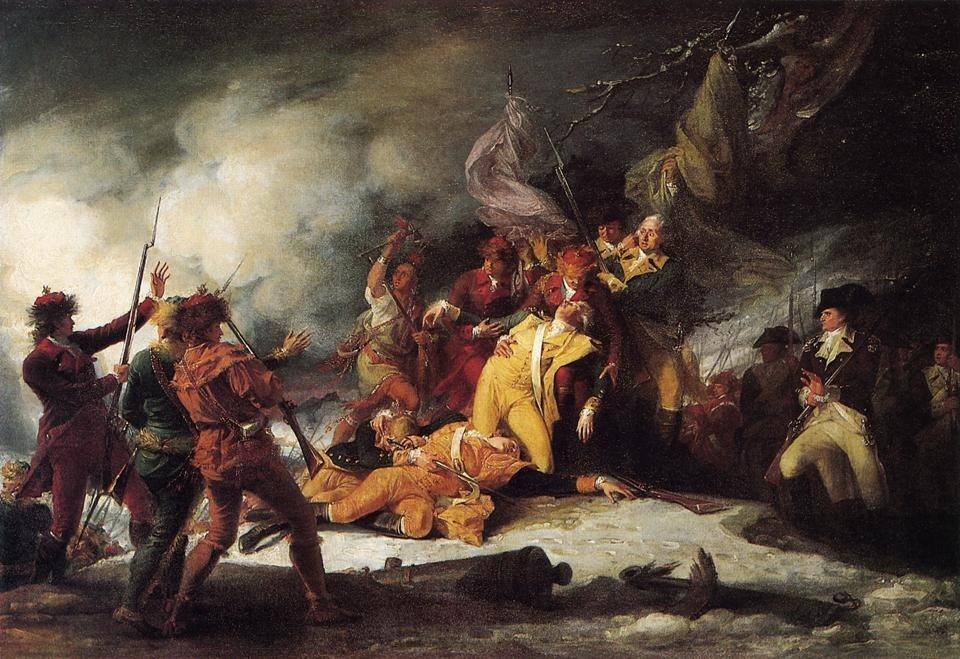 The Death of General Montgomery in the Attack on Quebec by John Trumbull