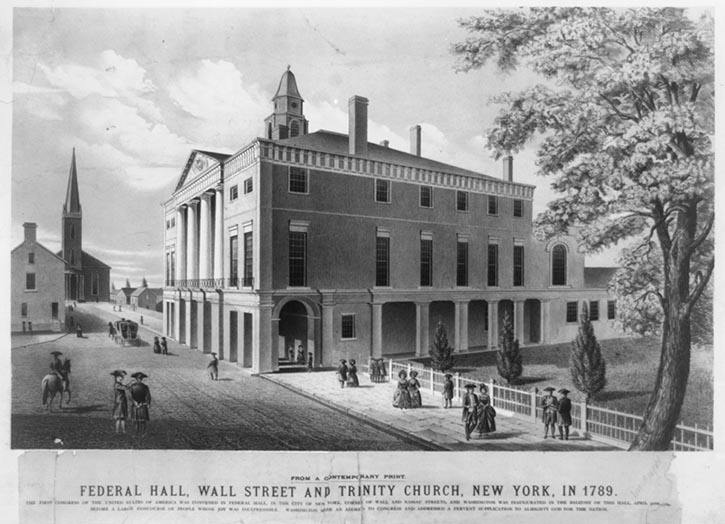 Federal Hall, New York City, 1789