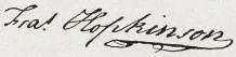 Francis Hopkinson Signature