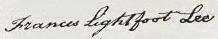 Francis Lightfoot Lee Signature
