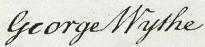 George Wythe Signature