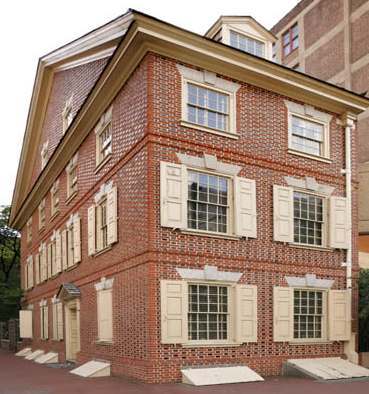 Graff House, Philadelphia - Location where Thomas Jefferson wrote the Declaration of Independence