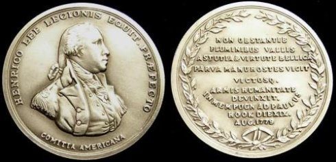 Medal awarded to Major Henry Lee by Congress for the victory at the Battle of Paulus Hook