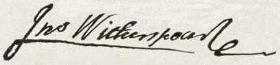 John Witherspoon Signature