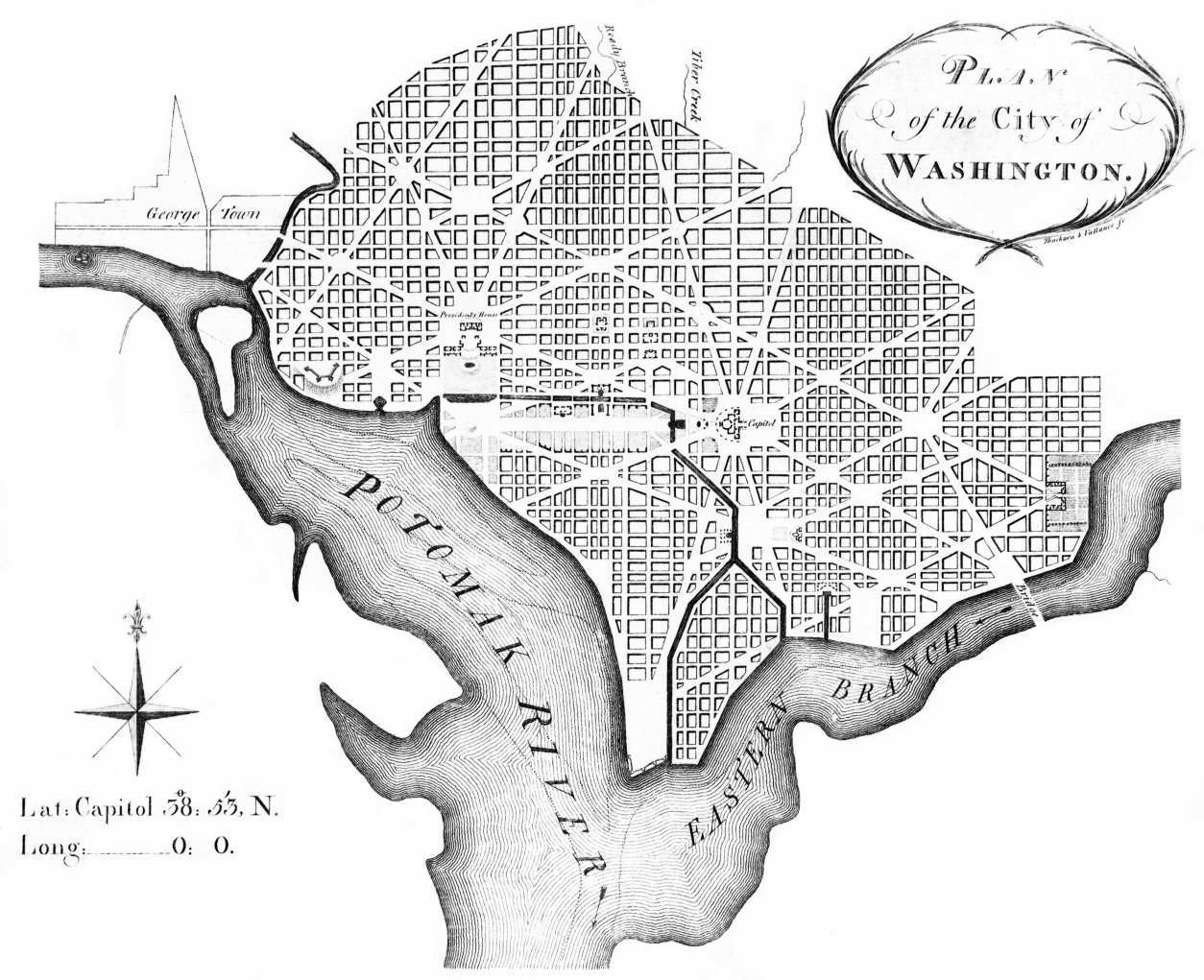 L'Enfant's original plan for Washington DC