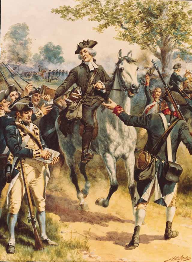 Reverend James Caldwell at the Battle of Springfield by Henry Alexander Ogden
