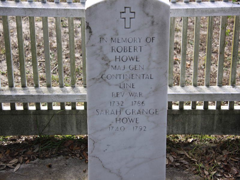 Robert Howe Memorial Grave