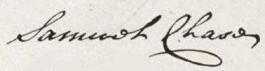 Samuel Chase Signature