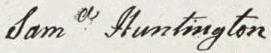 Samuel Huntington Signature
