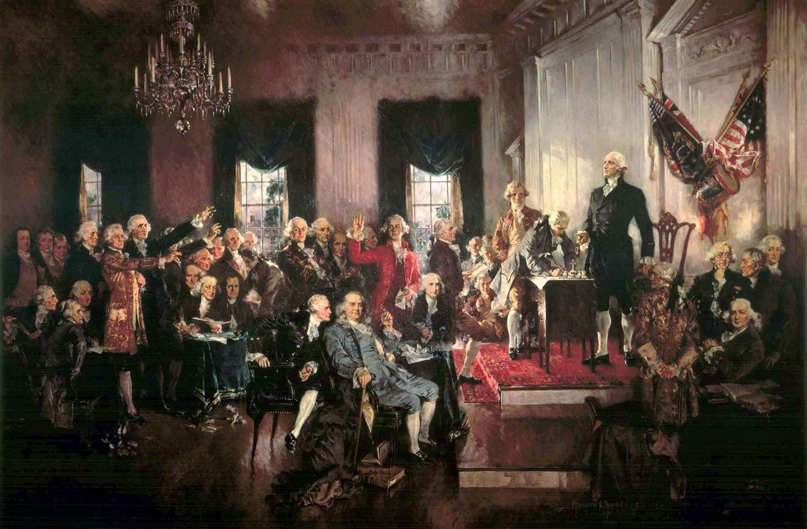 Scene at the Signing of the United States Constitution by Howard Chandler Christy