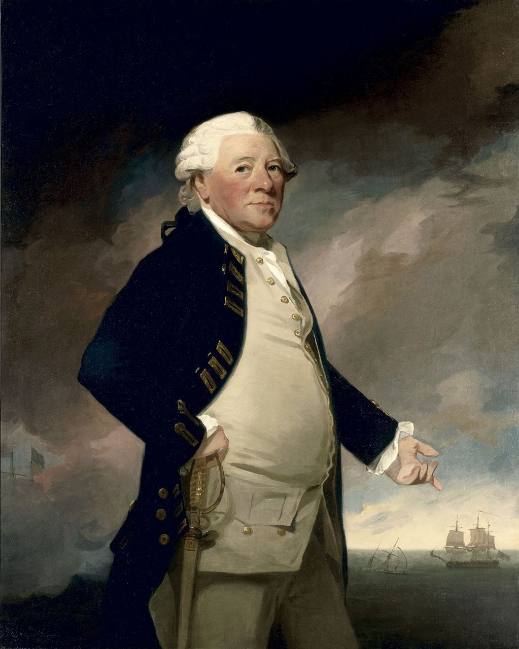 Admiral, Sir Hyde Parker by George Romney