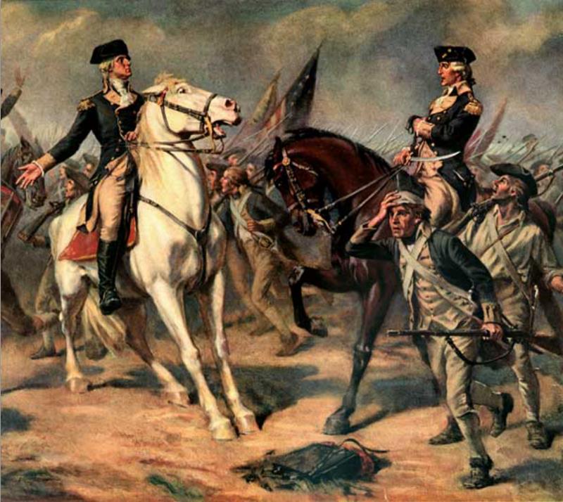 Washington at the Battle of Monmouth by John Ward Dunsmore