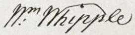 William Whipple Signature