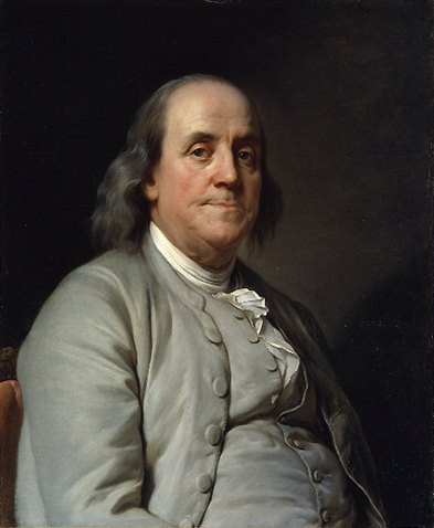 Benjamin Franklin Portrait by Joseph-Siffrein Duplessis