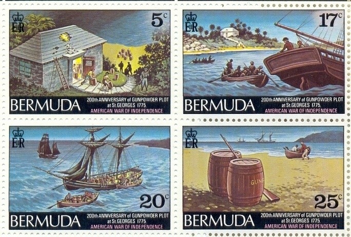 Bermuda Gunpowder Plot stamps