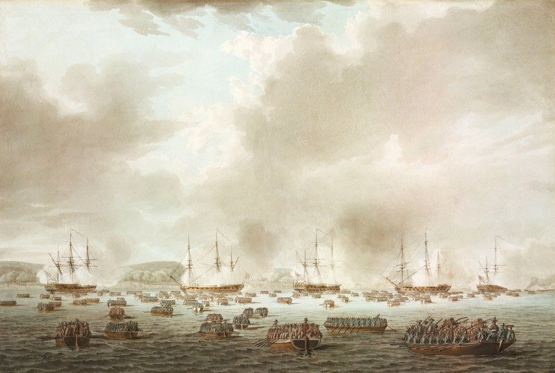 British Landing at Kip's Bay,New York Island, 15 September 1776 Robert Clevely
