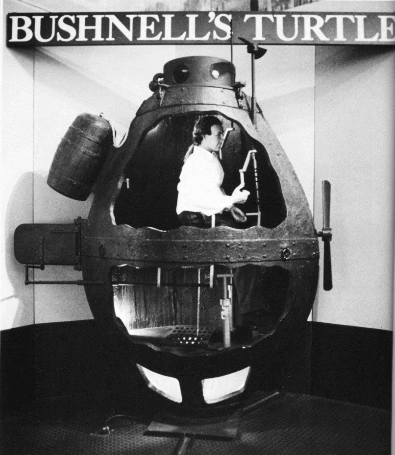 Replica of Bushnell's Turtle, Submarine Force Museum & Library, Groton, Connecticut