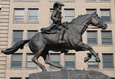 Caesar Rodney statue in Rodney Square, Wilmington, Delaware