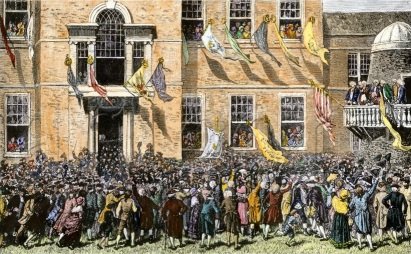 First Public Reading of the Declaration of Independence