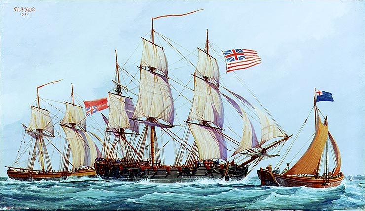 The Ship Columbus of the Continental Navy by Noland Van Powell
