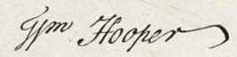 William Hooper Signature
